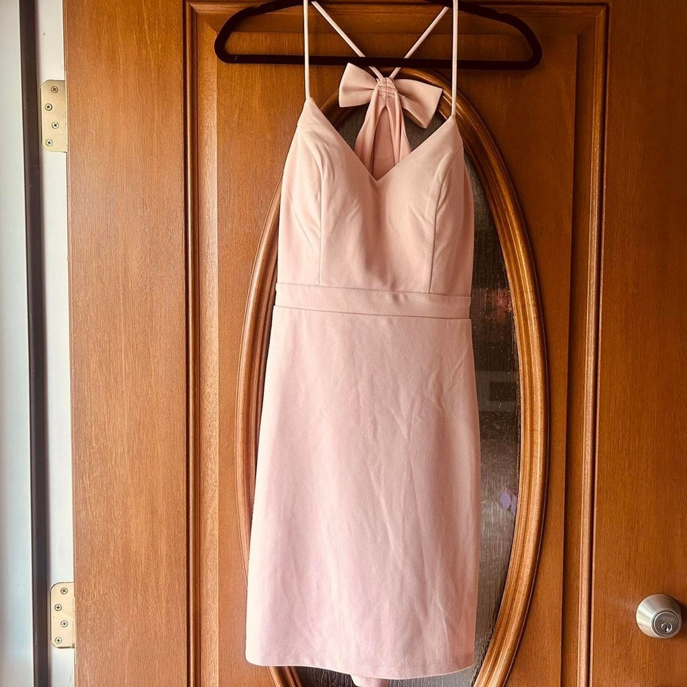 City studio size 3 smal pink dress‎ with bow